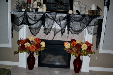 Halloween Fireplace Decor